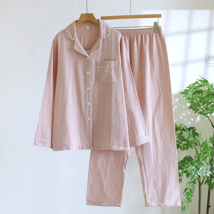 Atmungsaktives Jacquard-Baumwoll-Set für Damen