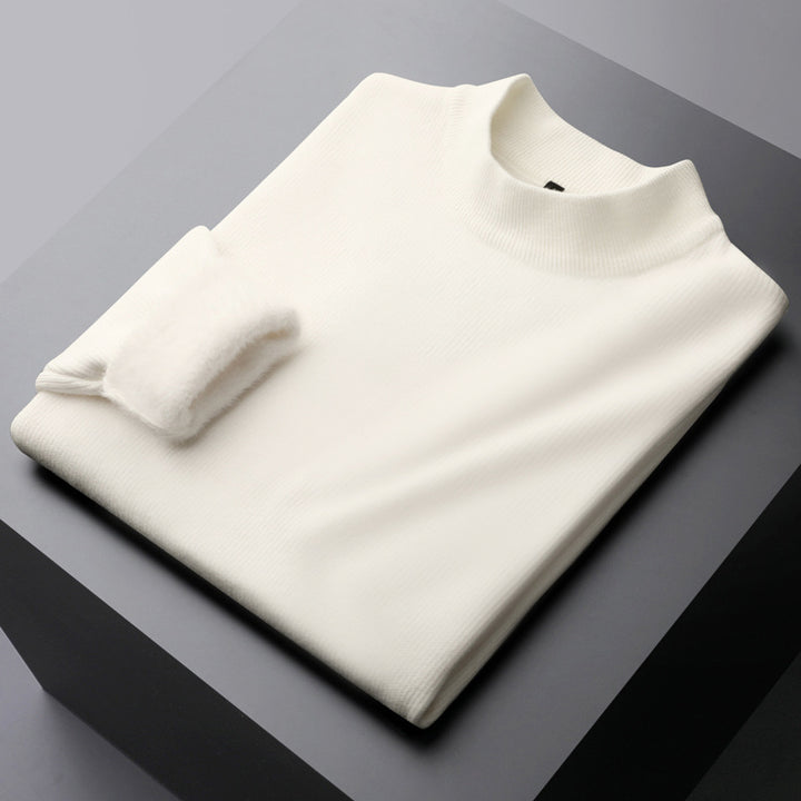 Herren Strickpullover mit Innenfutter, gefüttert und warm