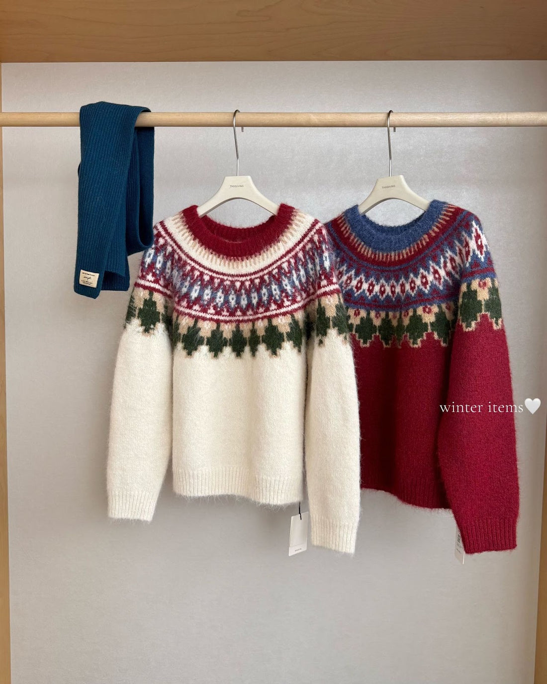 Damen-Strickpullover mit geometrischem Muster