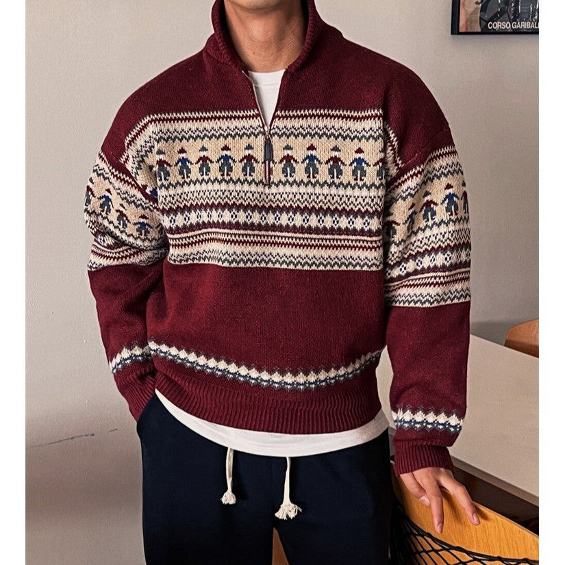 Vintage Streifenpullover für Paare