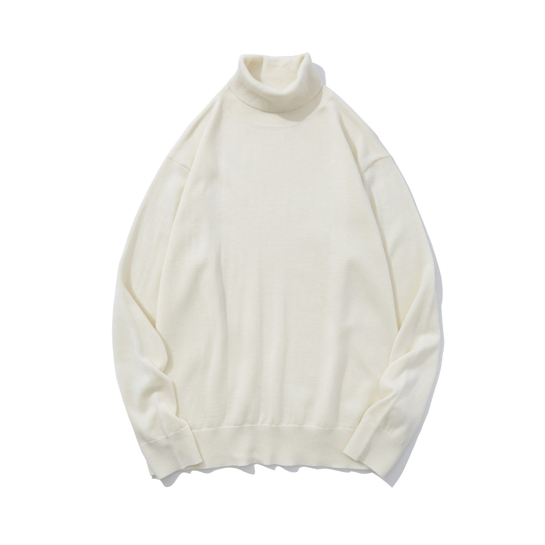 Herren-Wollpullover, Rollkragen, 100% Wolle, dick