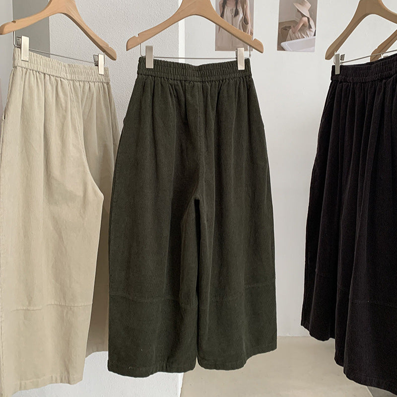 Vintage Kord-Ballonhose mit hohem Bund