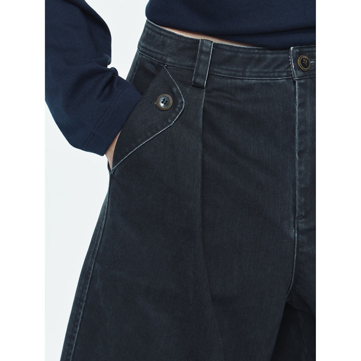 Kord-Cargohose für Damen, Kokon-Schnitt, V63832