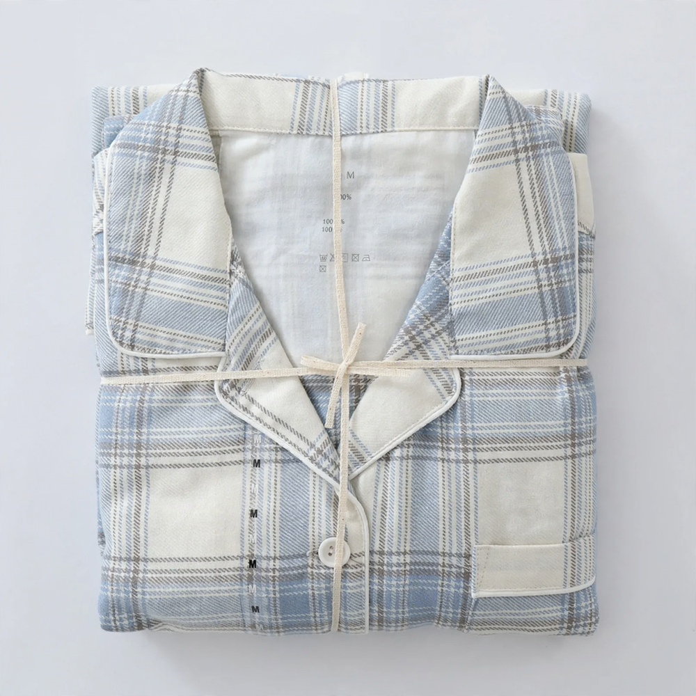 Japanisches Flanell-Schlafanzug-Set für Paare