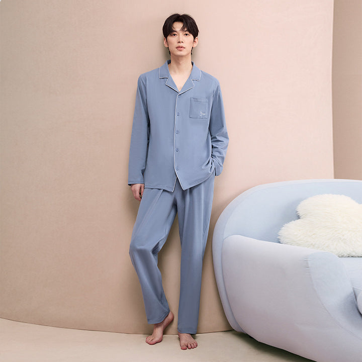 Damen-Pyjama-Set aus angerauter Baumwolle