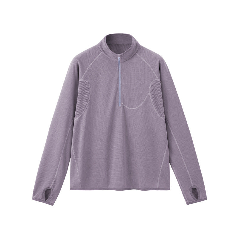 Leichtes Herren-Sweatshirt mit halbem Reißverschluss
