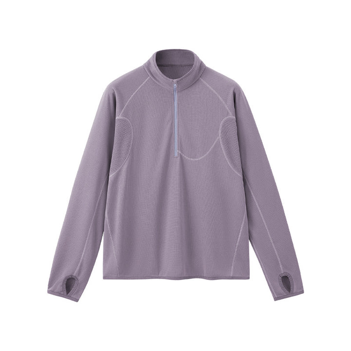 Leichtes Herren-Sweatshirt mit halbem Reißverschluss