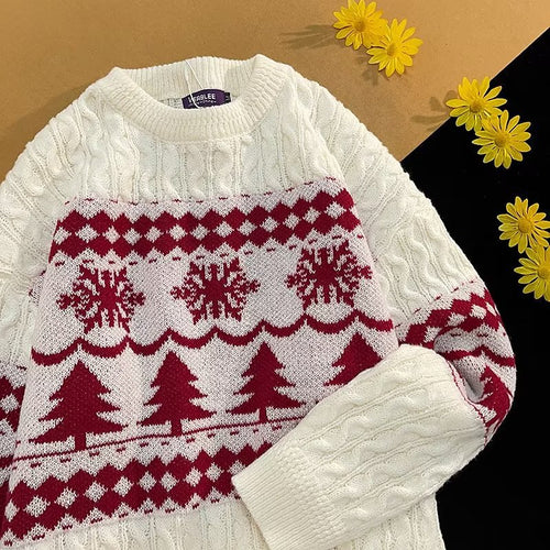 Lockerer Strickpullover im japanischen Stil