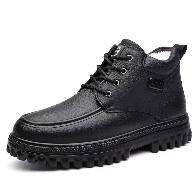 Gefütterte Herren-Winterstiefel, warm und bequem