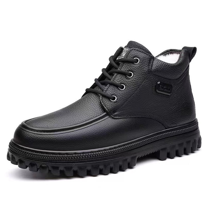 Gefütterte Herren-Winterstiefel, warm und bequem