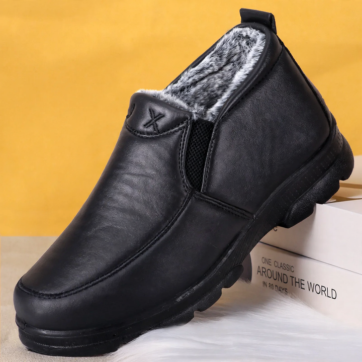 Herren-Winterstiefel, PU-Obermaterial, warm gefüttert