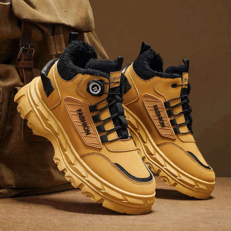 Robuste Herren-Stiefeletten mit Plateausohle