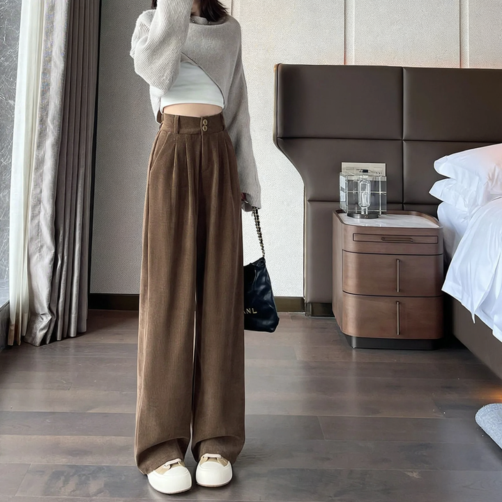 Damen-Cordhose, weit geschnitten, verschiedene Längen