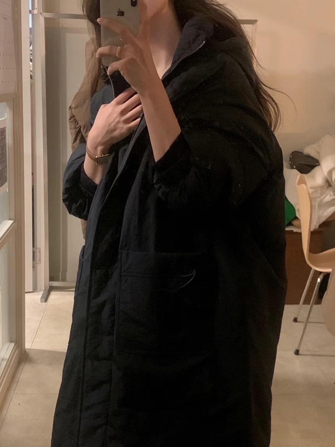 Damen Daunenjacke, Weißenten-Daunenfüllung, Koreanischer Stil