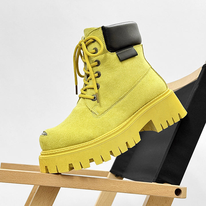 Herren-Stiefel, hohe Form, Wildleder-Optik