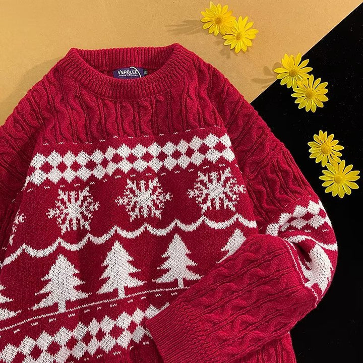 Lockerer Strickpullover im japanischen Stil