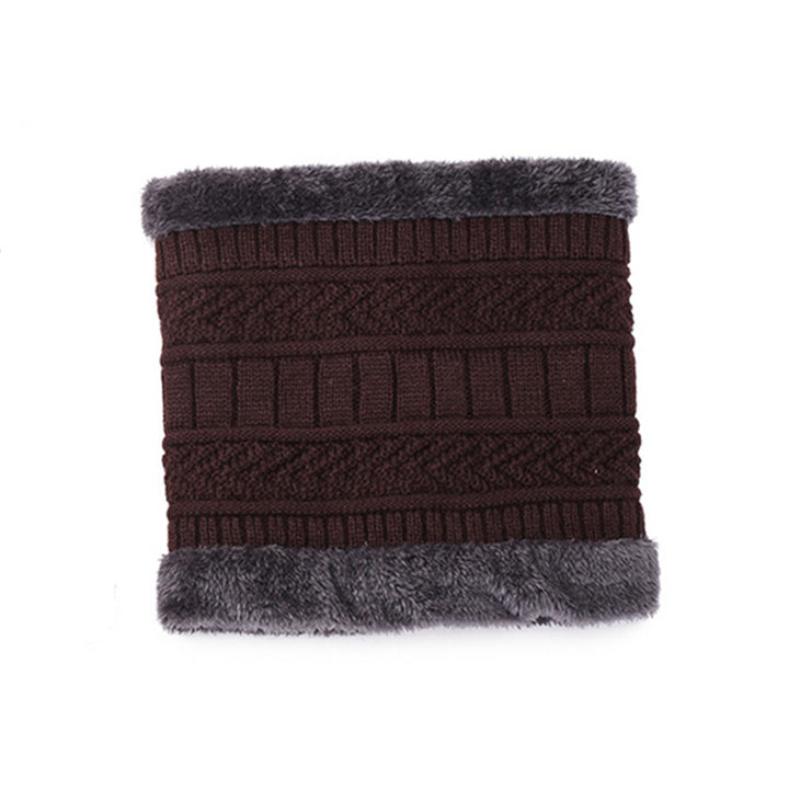 Strickmütze mit Schal, 2-teiliges Set, gefüttert