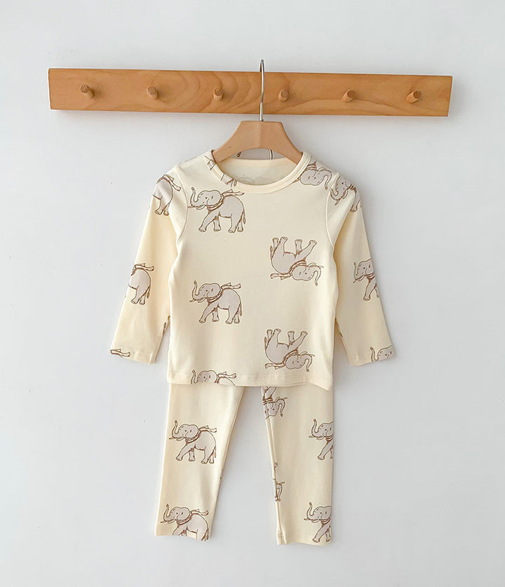 Bequeme Kinder-Hausanzug-Sets mit Cartoon-Motiven