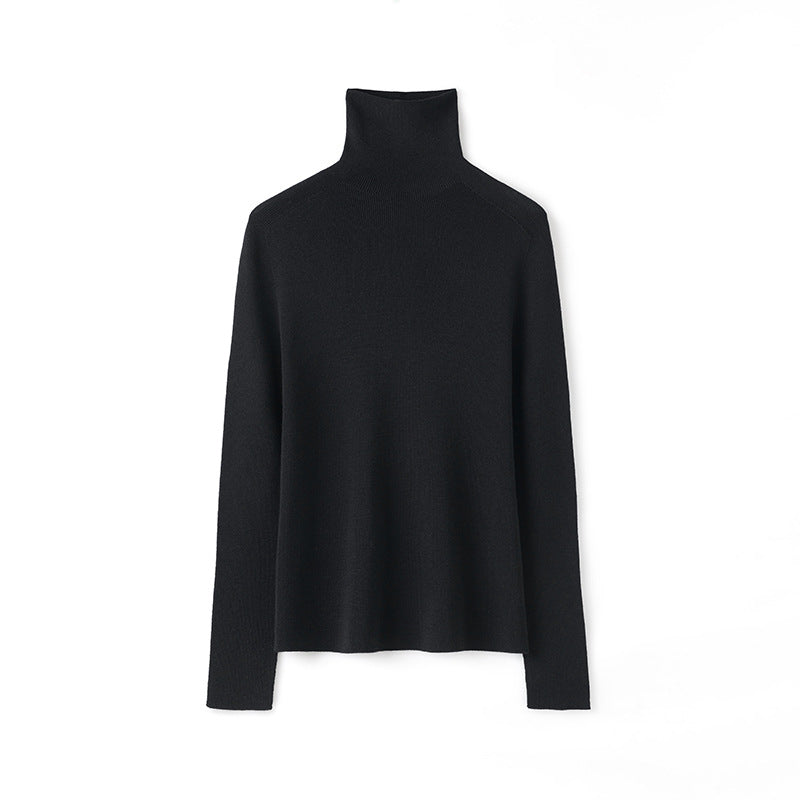 Damen-Rollkragenpullover aus Merinowolle