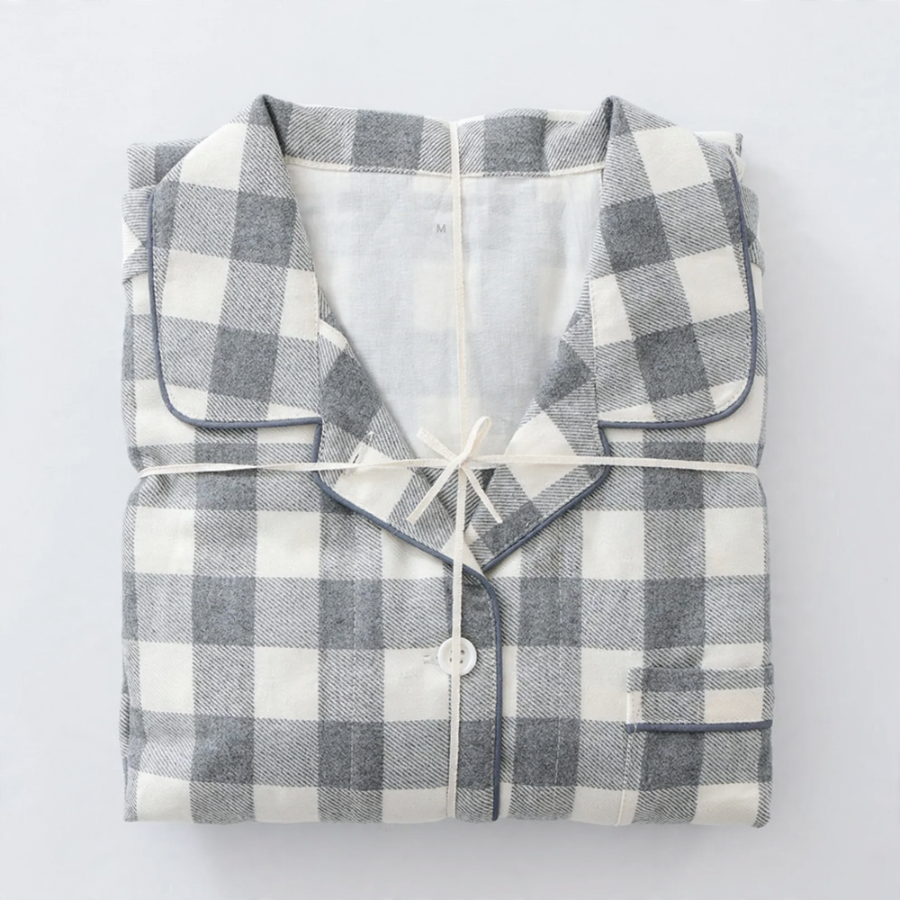 Japanisches Flanell-Schlafanzug-Set für Paare