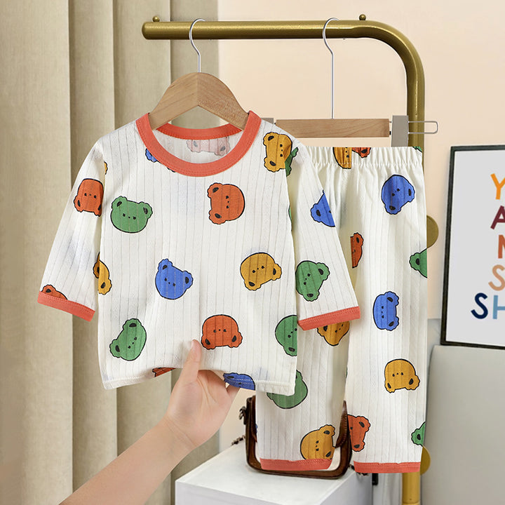 Leichte Kinder-Hausanzug-Sets aus Baumwolle