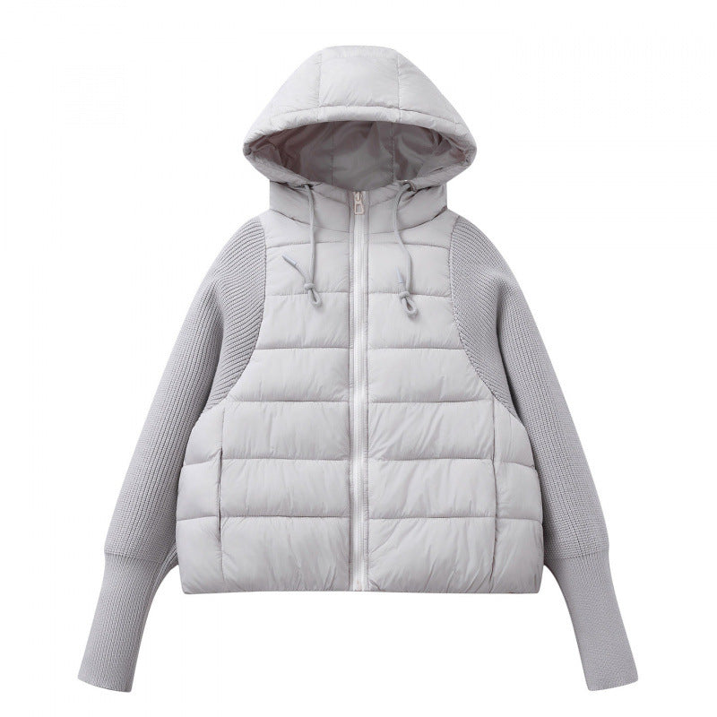 Leichte Damen-Steppjacke mit Kapuze
