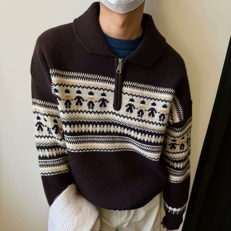 Vintage Streifenpullover für Paare