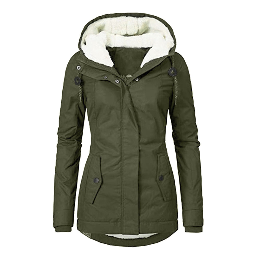 Gefütterter Parka mit Lammfell-Imitat