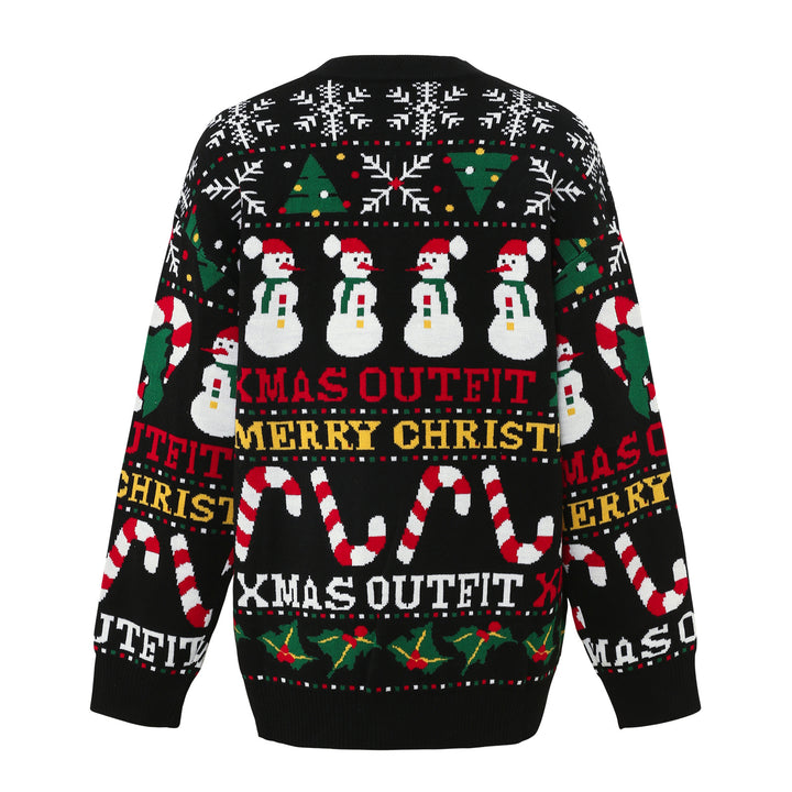 Festlicher Jacquard-Strickpullover