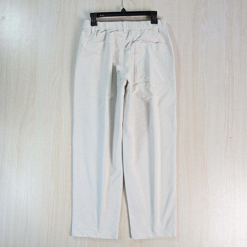 Kord-Freizeithose für Damen, elastischer Bund