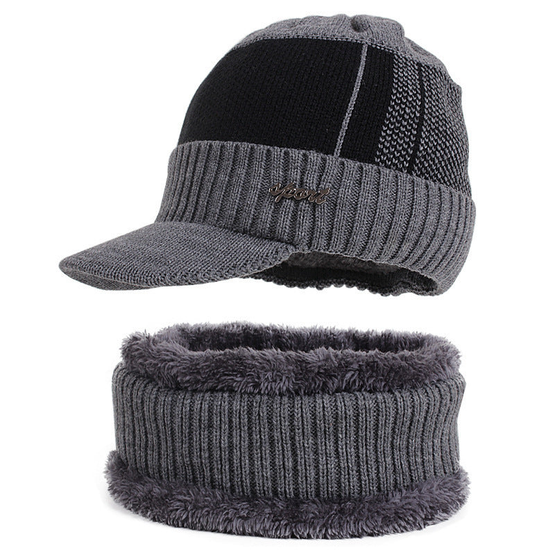 Strickmütze und Schal Set für Herren