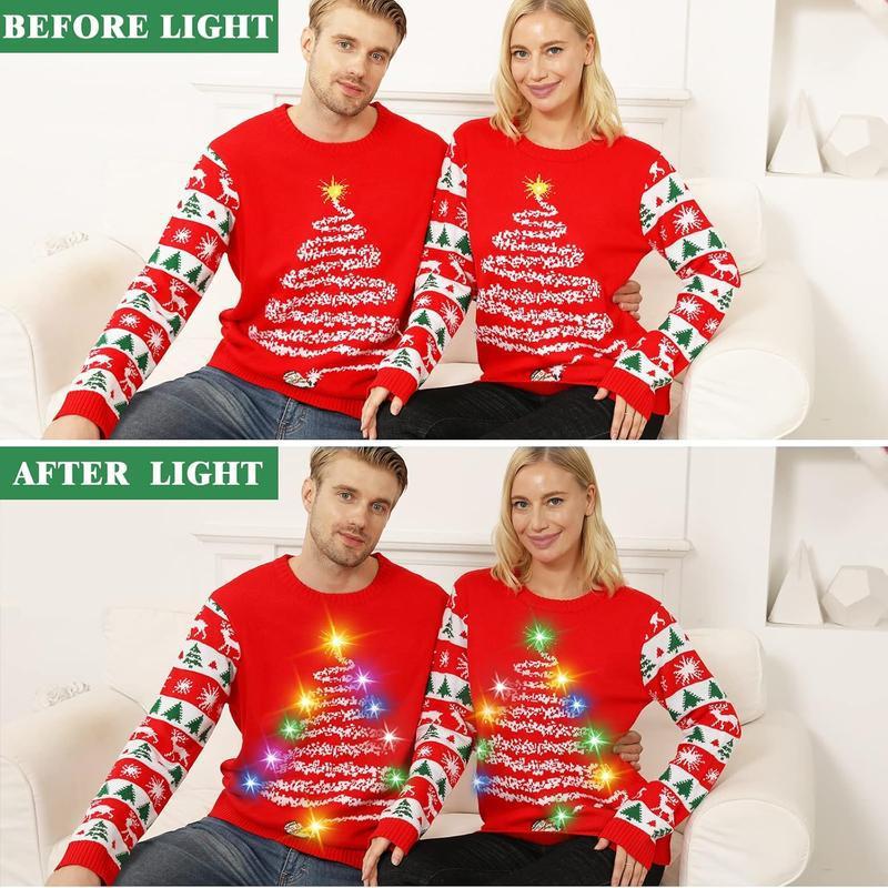 Leuchtender Weihnachtspullover für Paare H 56257