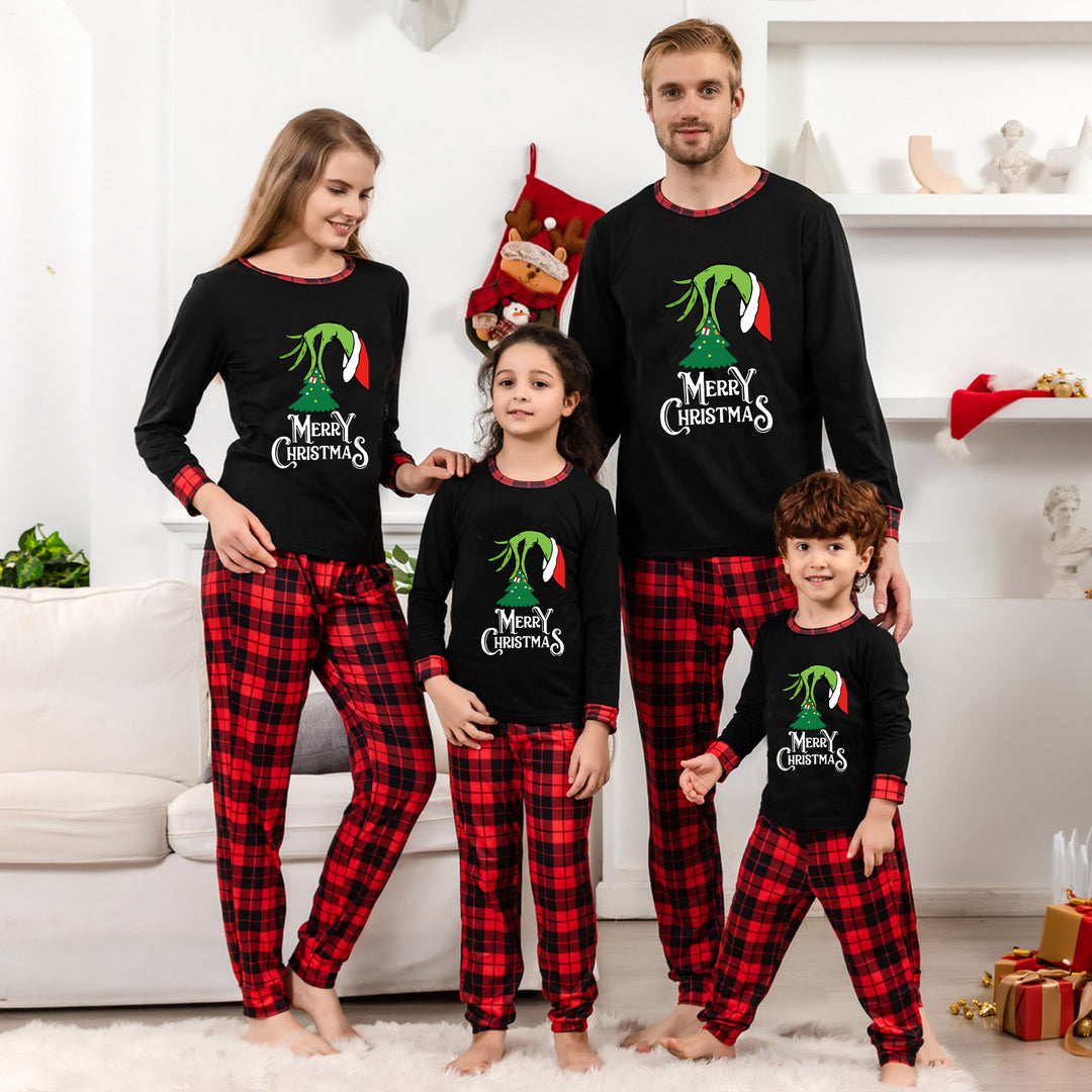 Familien-Schlafanzug-Set mit Karomuster