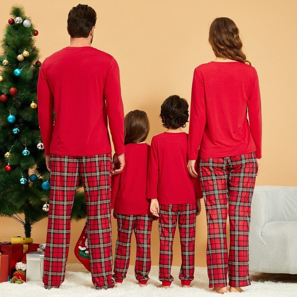 Familien-Schlafanzug-Set, kariert