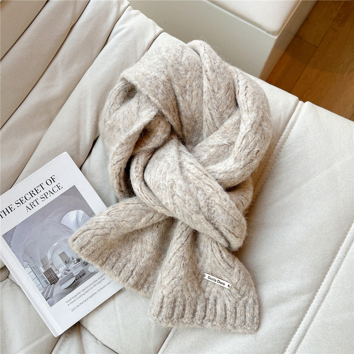 Alpakawoll-Mischgewebe Strickschal