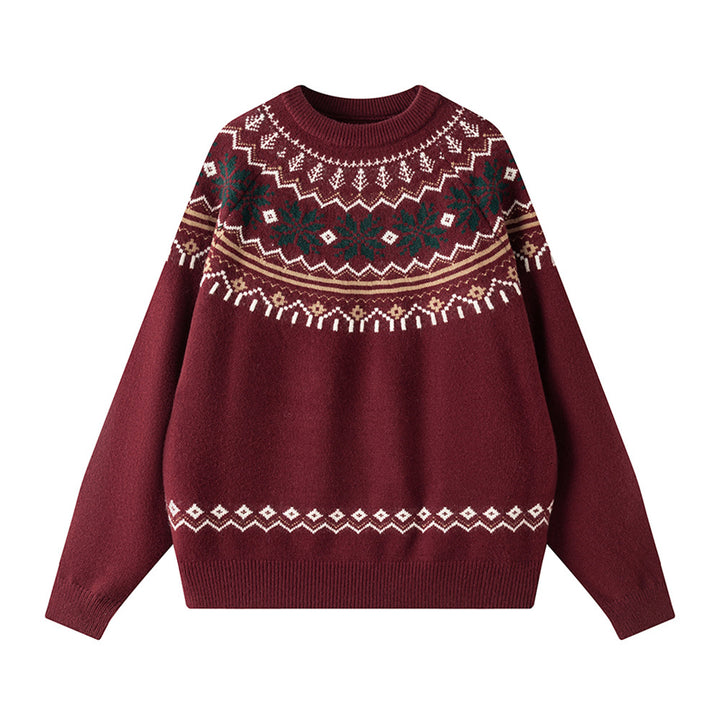 Fair Isle Strickpullover für Herren, weihnachtliches Design