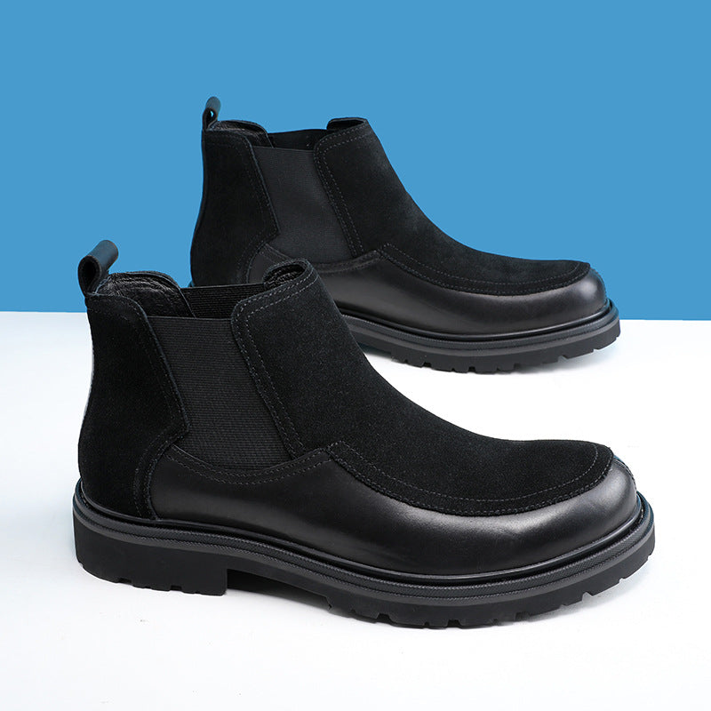 Herren-Chelsea-Stiefel, gefüttert, klassisches Design