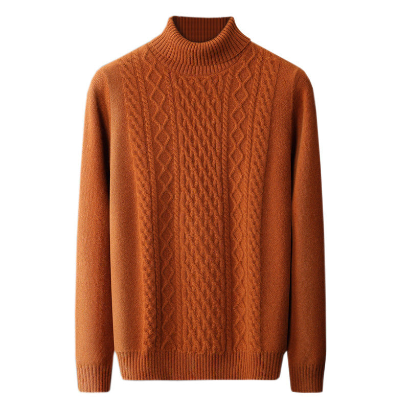 Warmer Rollkragenpullover aus 100% Schurwolle
