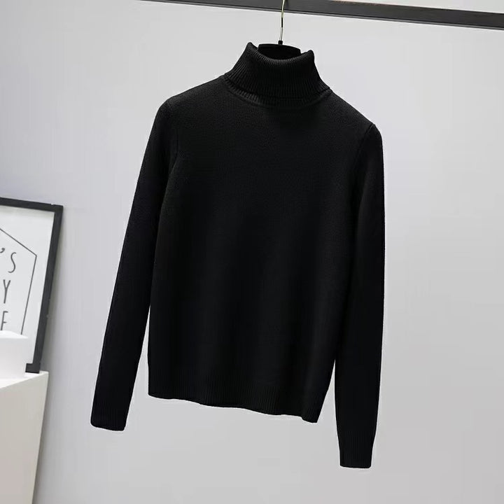 Damen-Rollkragenpullover, gefüttert, geometrisches Muster