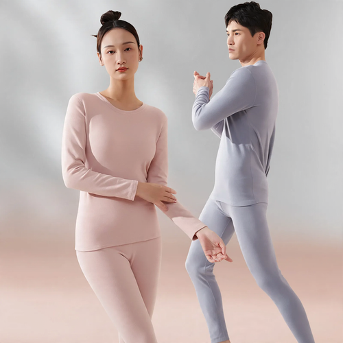 Baumwoll-Thermo-Unterwäsche-Set, gefüttert, Unisex