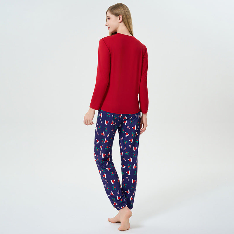 Damen-Schlafanzug-Set mit Weihnachtsmotiv