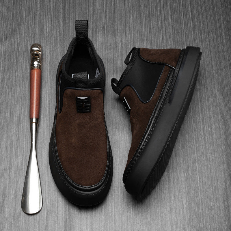Herren-Stiefeletten, Wildleder-Optik, gefüttert oder ungefüttert