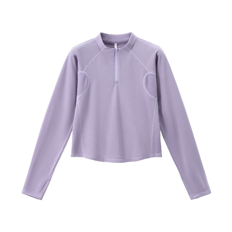 Leichtes Herren-Sweatshirt mit halbem Reißverschluss
