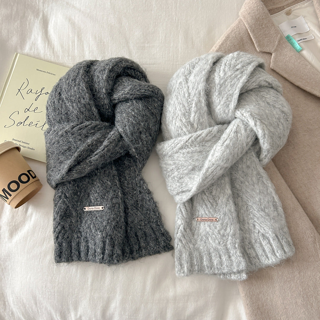 Strickschal aus Alpakawollmischung