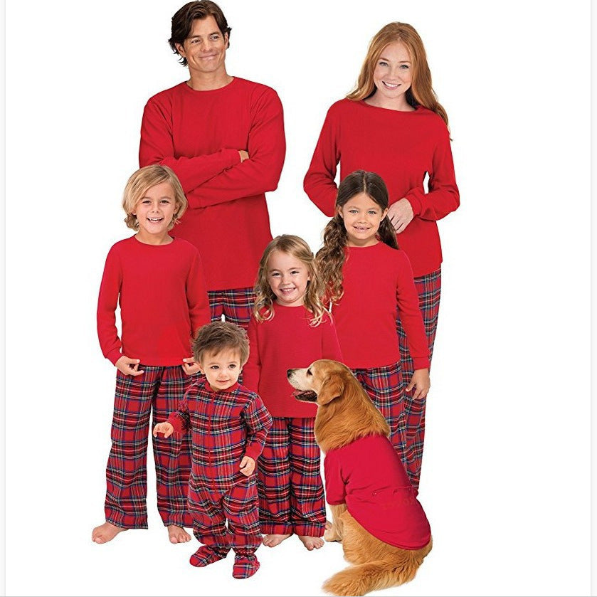 Weihnachts-Schlafanzug-Set für die ganze Familie, Baumwolle