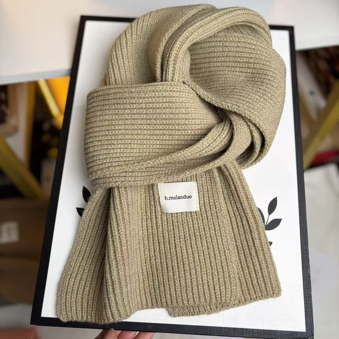 Strickschal, 20x160 cm, für Herbst und Winter