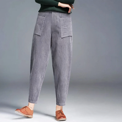 Damen-Cordhose im Harem-Stil