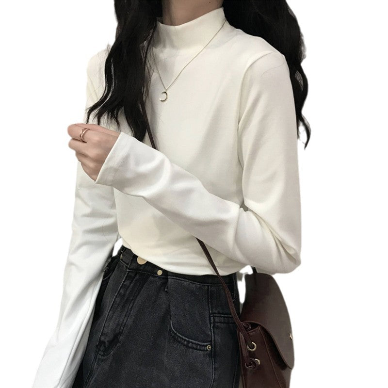 Damen-Langarmshirt mit Stehkragen