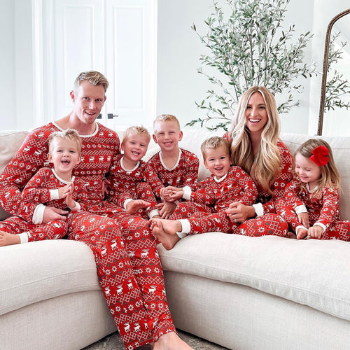 Weihnachts-Schlafanzug-Set für die ganze Familie