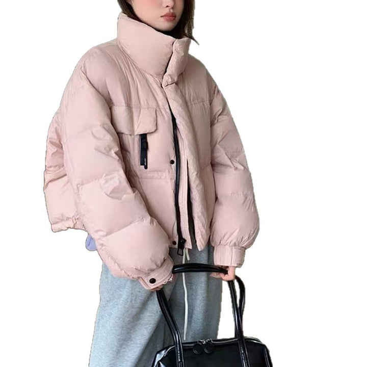 Kurze Damen-Daunenjacke, Entendaunen, urbaner Stil